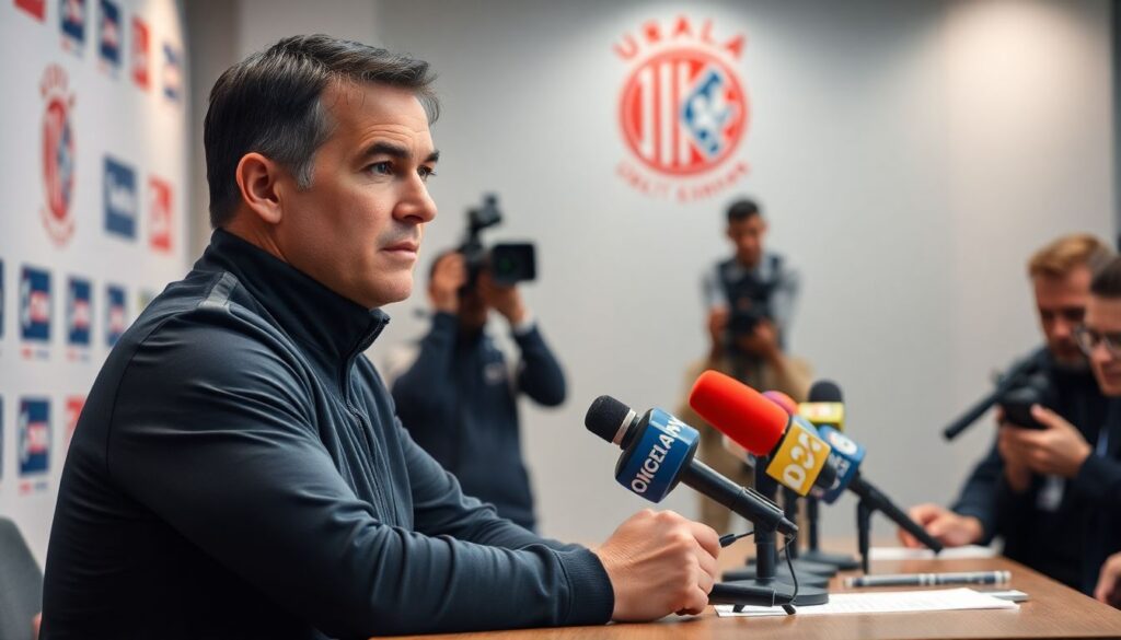 Как тренеры подводят итоги сезона на пресс-конференции - иллюстрация