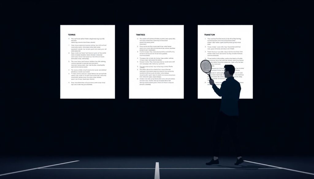 Расшифровки пресс-конференций: примеры по теннису - иллюстрация