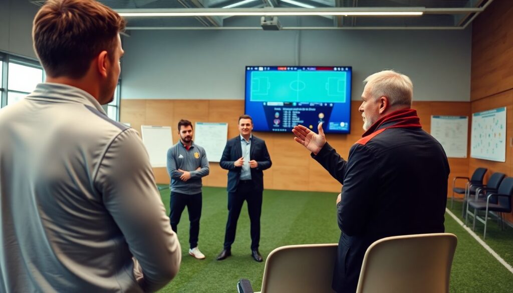Как тренеры используют пресс-конференции для мотивации команды - иллюстрация