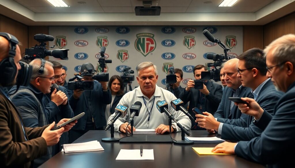 Как тренеры строят доверие к журналистам во время пресс-конференций - иллюстрация