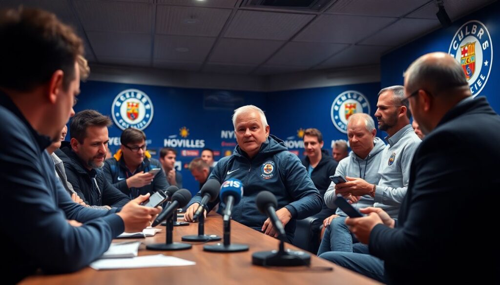 Почему иногда тренеры избегают вопросов журналистов - иллюстрация