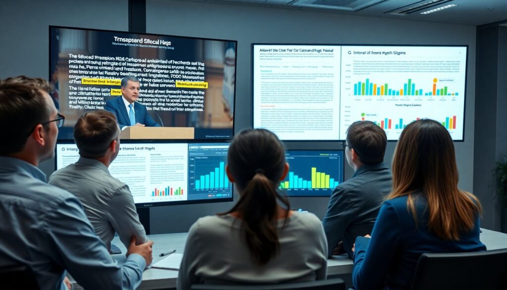 Аналитический подход к расшифровке пресс-конференций - иллюстрация