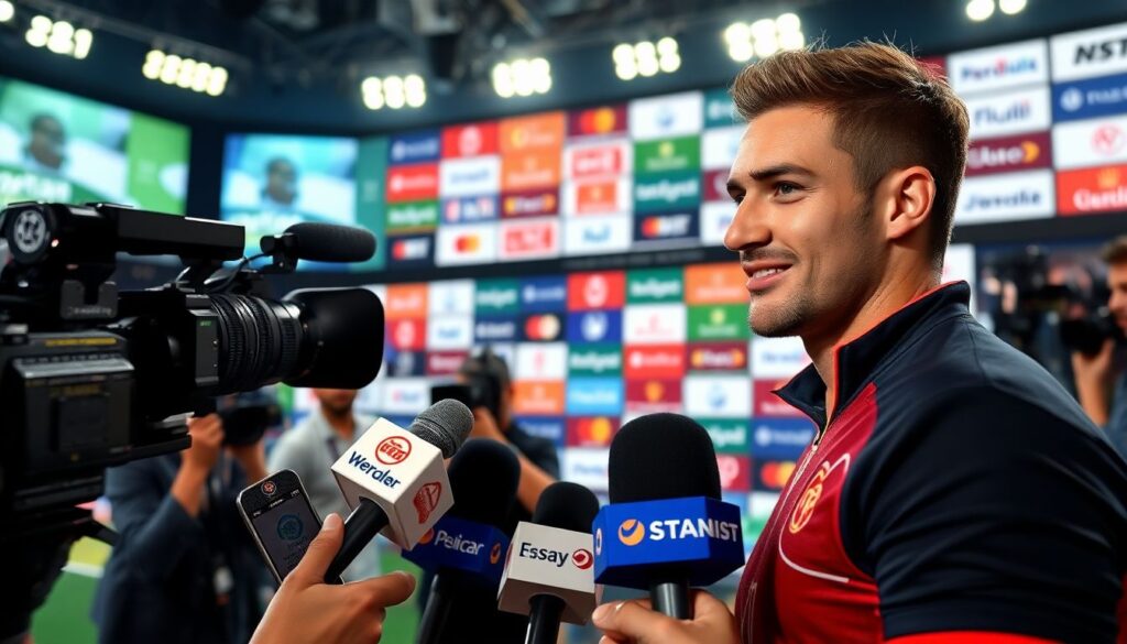 Как публика реагирует на различия в интервью после матчей - иллюстрация