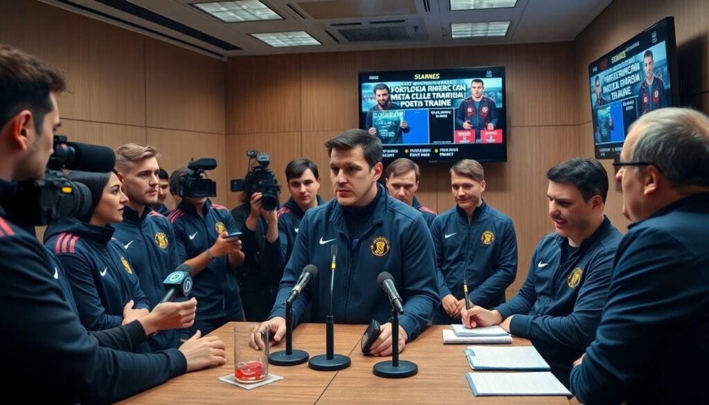 Каково место пресс-конференций в современном спортивном медиа - иллюстрация