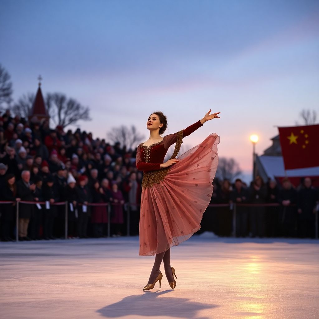 Евгения Медведева на льду Амура: минус 25, Анна Каренина и дети