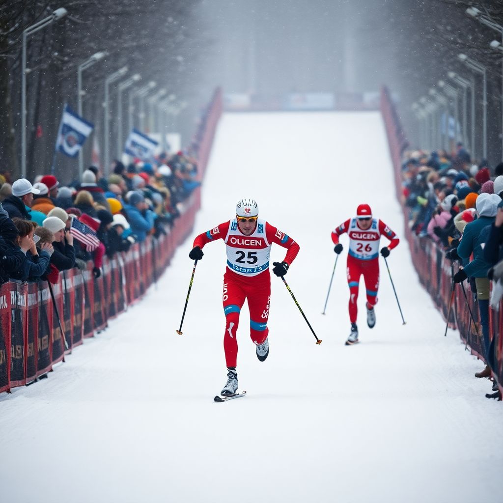 Сергей Забалуев остановил Александра Большунова в спринте финала Кубка России